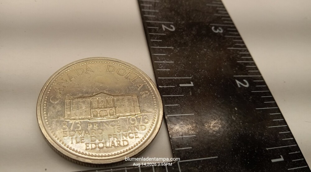 1973 Canada Silver Dollar Prince Edward Island Centennial Coin
